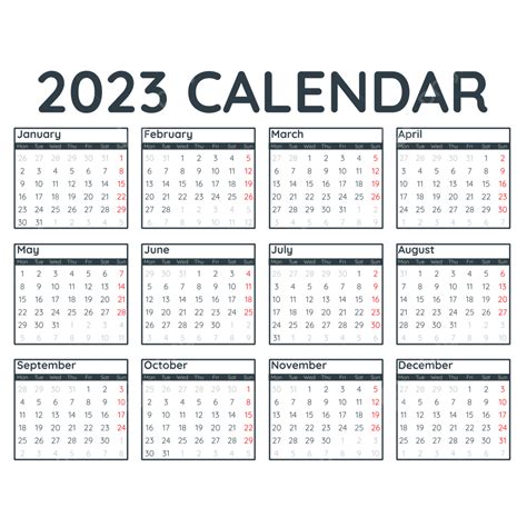 Calendar 2023 Simple Design Kalender 2023 Calendar 2023 Calendar