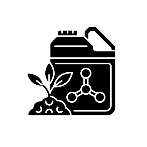 Synthetic Fertilizers Black Glyph Icon Inorganic Substance For Feeding