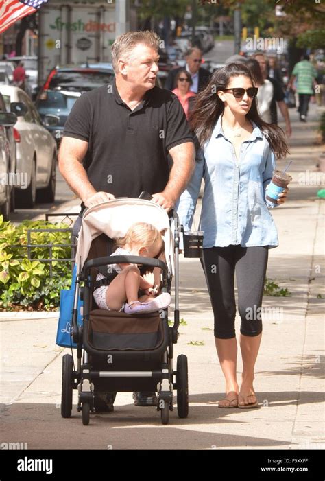 Alec Baldwin And Wife Hilaria Baldwin Take Their Daughter Carmen Out