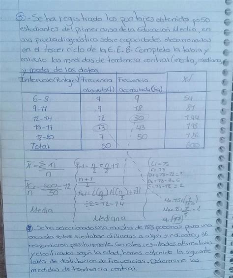 Se Ha Registrado Los Puntajes Obtenidos Por Estudiantes Del