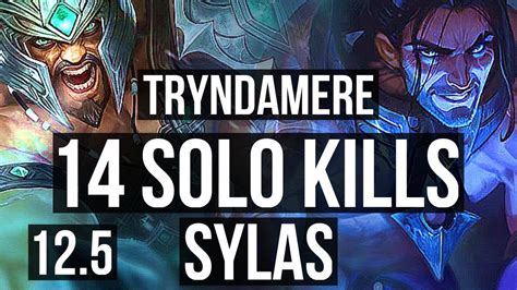 TRYNDAMERE Vs SYLAS TOP Penta 14 Solo Kills Rank 7 Trynda