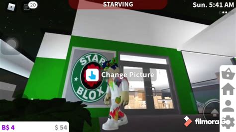 Touring My Starblox Cafe Roblox Bloxburg Youtube