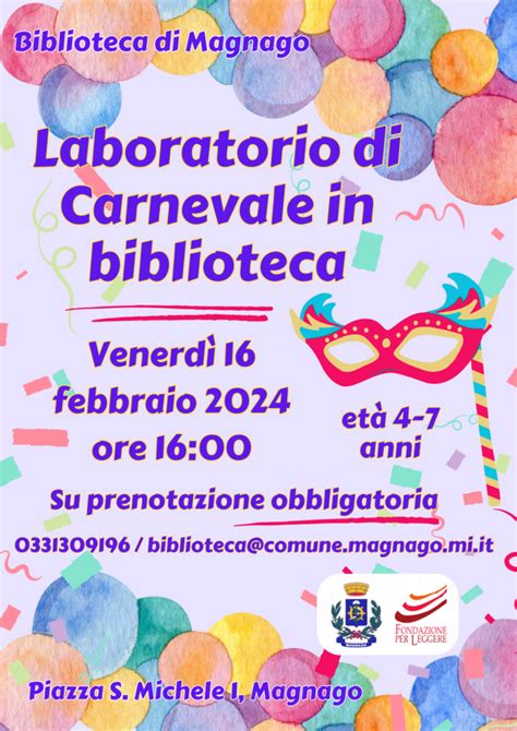 Carnevale In Biblioteca Comune Di Magnago