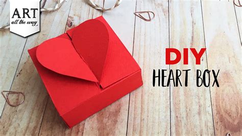 Diy Heart Box Simple Paper Crafts Part Favors Birthday Ts Lovecraft T Ideas For