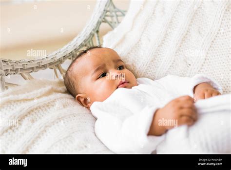 portrait   mixed race baby boy stock photo alamy