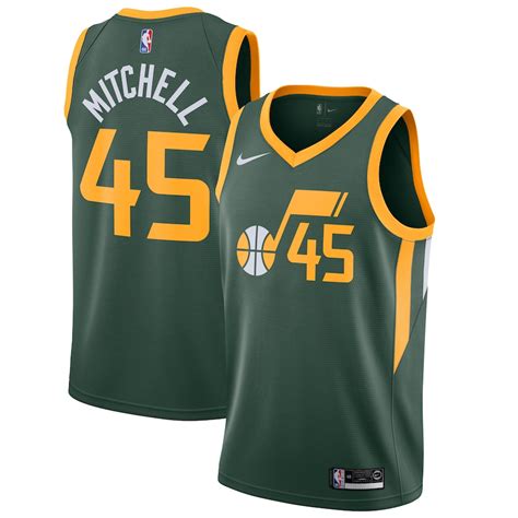 Nike Donovan Mitchell Utah Jazz Green 2018/19 Swingman Jersey – Earned ...