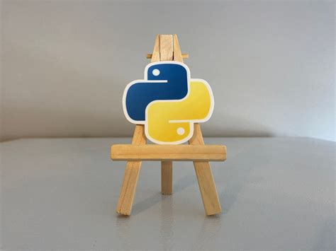 Python Logo Programming Language High Quality Vinyl Sticker Etsy