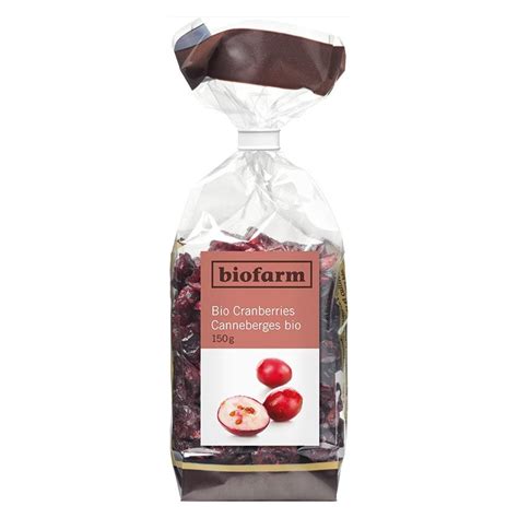 Biofarm Cranberries Bio 150g Kaufen Kanela