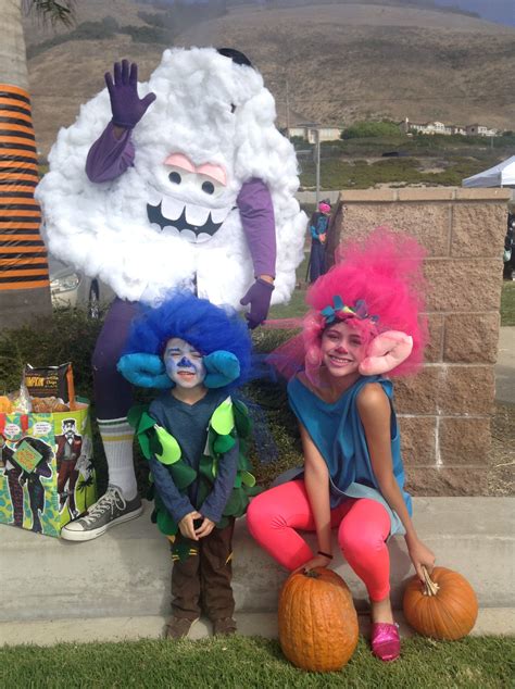 Diy Trolls Costume Branch Poppy And The Crazy Cloud Guy Adult