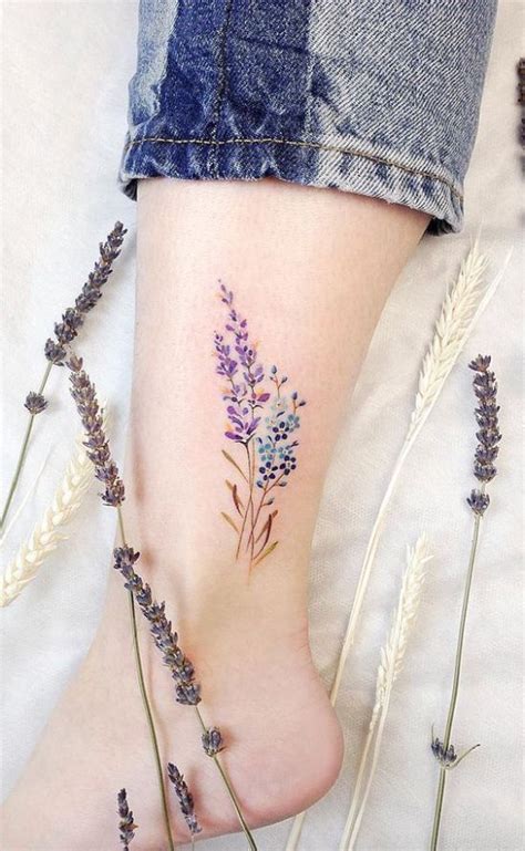 Tatuagens Flores Delicadas Tatuagem De Lavanda Tatuagem De Flor