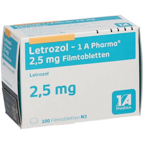 Letrozol 1A Pharma 2 5Mg 100 St Mit Dem E Rezept Kaufen Shop Apotheke