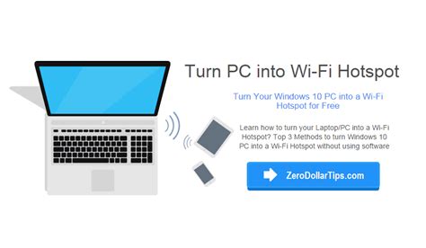 Turn Windows 10 PC Into A WiFi Hotspot Without Using Software