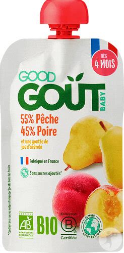 Good Go T Fruit Pur E De Fruits P Che Poire D S Mois G Newpharma