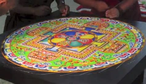 How Tibetan Sand Mandala Is Made And Ritualistically Destroyed