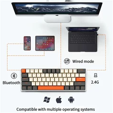 Buy Mathew Tech Hw Wireless Mechanical Keyboard Keys Hot Swap Layout Rgb For Gaming