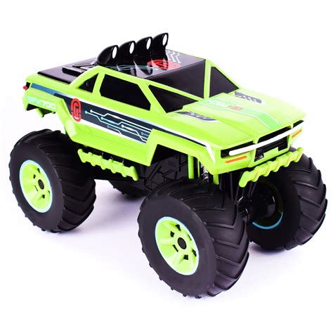 Monster Truck Lights And Sounds Motorized Green Vehicle