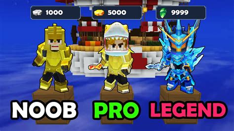 Saving Noob Vs Pro Vs Legend In Bedwars Blockman Go Youtube