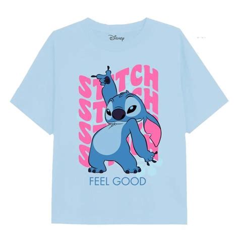 Lilo And Stitch T Shirt Bleu Clair Cdiscount Prêt à Porter