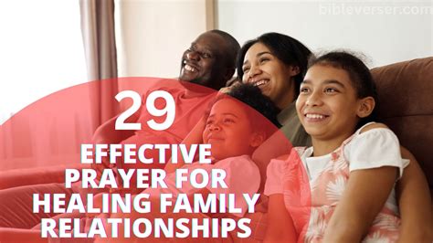 29 Effective Prayer For Healing Family Relationships