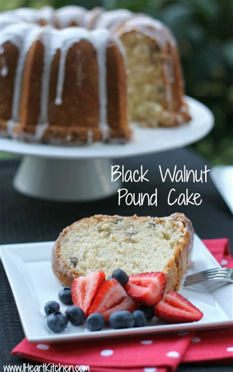 Black Walnut Pound Cake I Heart Kitchen