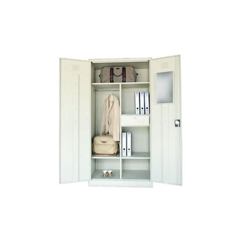 Full Height Cupboard With Steel Swinging Door C W Shelves Drawer