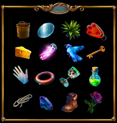 Game Icons Items Hidden Objects Game On Behance