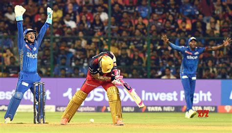 Bengaluru : MI's wicket - keeper Ishan Kishan appeals for a wicket ...