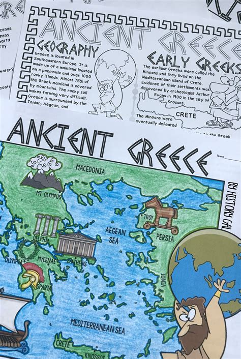 Map Of Ancient Greece Activity