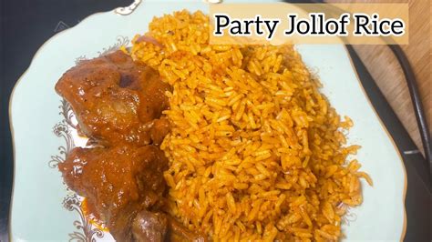 How To Cook Party Jollof Rice Without Veggies Youtube