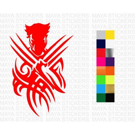 Wolverine sticker in custom colors and sizes