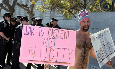 Nude Activists Protest City S Ban On Nudity Os Naturistas