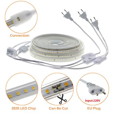 M Led Strip Lichtleiste Smd K Rzbar Lichtband Schlauch