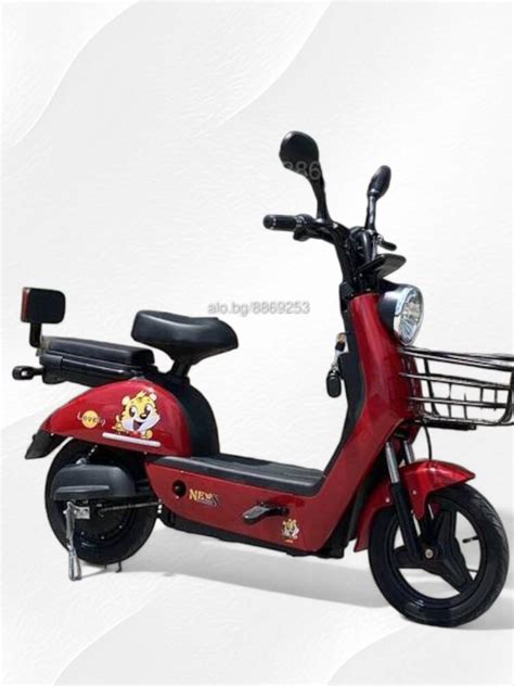 Скутер с педали електрически MaxMotors 500W - RED | Електрически ...