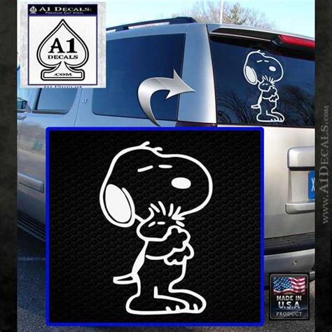 Snoopy And Woodstock Hug Decal Sticker A Decals