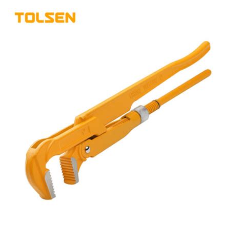 90 BENT NOSE PIPE WRENCH INDUSTRIAL TOLSEN TOOLS