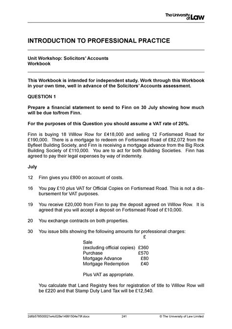 Ipp Ws Solicitors Accounts Ce Workbook Introduction To