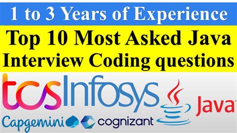 Top 10 Most Asked Java Interview Coding Questions 2023 1 To 3 Years