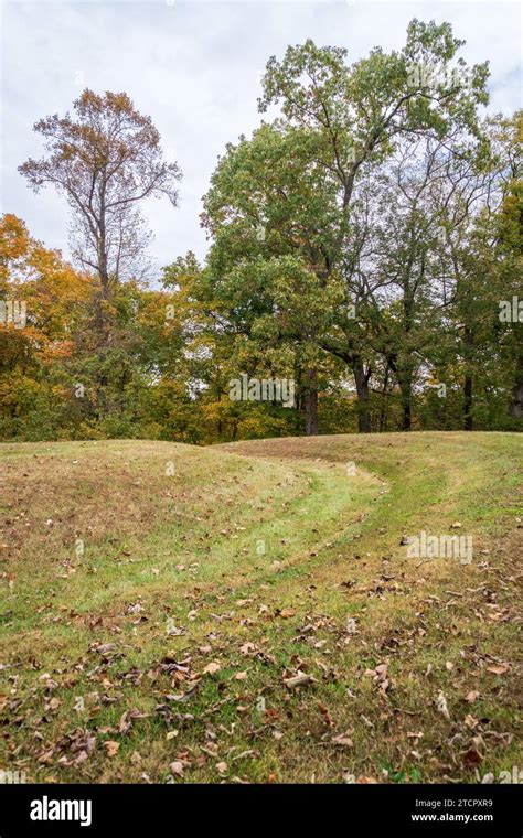 The Serpent Mound State Memorial Effigy Mound In Peebles Ohio Stock