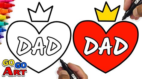 How To Draw Fathers Day Dad Youtube