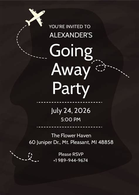 Going Away Party Invitation Template [Free JPG] - Illustrator, Word ...