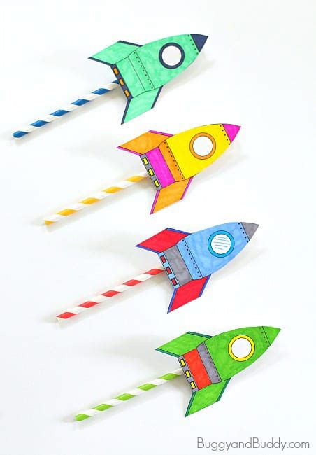 hello, Wonderful - MAKE STRAW ROCKETS WITH FREE PRINTABLE