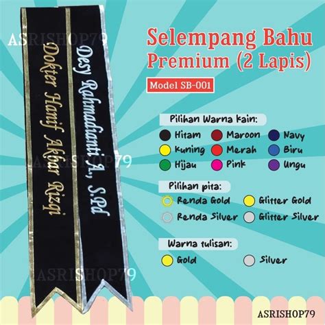 Jual Selempang Wisuda Bahu List Pita Lapis Bludru Shopee Indonesia