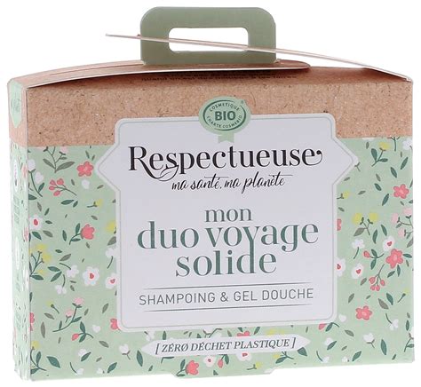 Mon Duo Voyage Solide Respectueuse Gel Douche Shampoing Solide