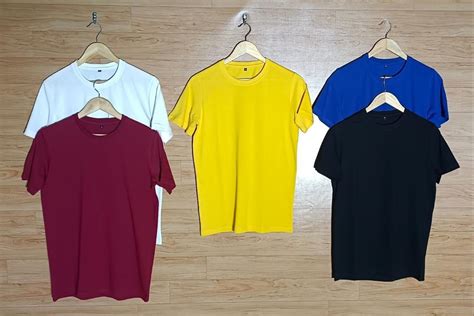 Poly Cotton Mens Plain Round Neck T Shirts At Rs 130 In Ludhiana Id