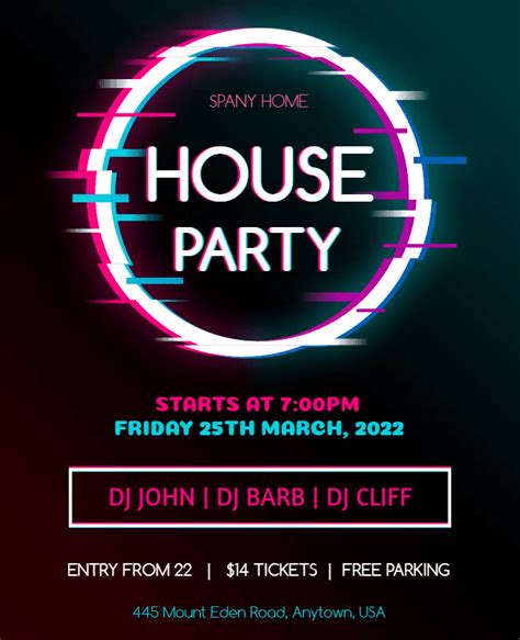 House Party Flyer Ideas and Examples