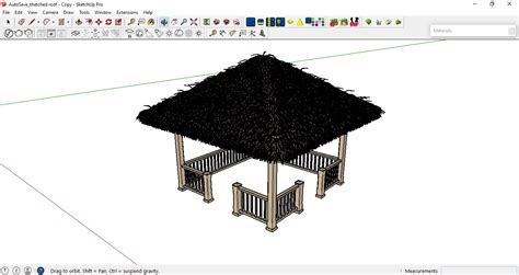 How To Create A 3 D Thatched Roof In Sketchup