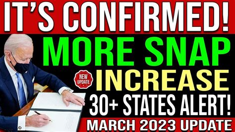 Big Increase In Snap Food Stamps Is Coming States March