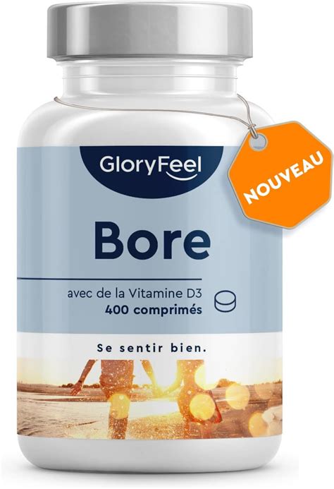 Bore Pur avec Vitamine D3 400 comprimés pour 1 An et Plus 3 5mg de