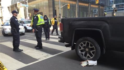 Pedestrian 79 Dies After Being Hit By Pickup Truck Downtown Cbc News