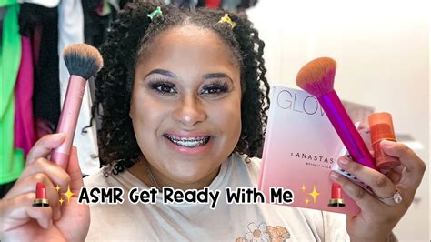 ASMR Doing My Makeup GRWM Tapping Whispered Ramble YouTube